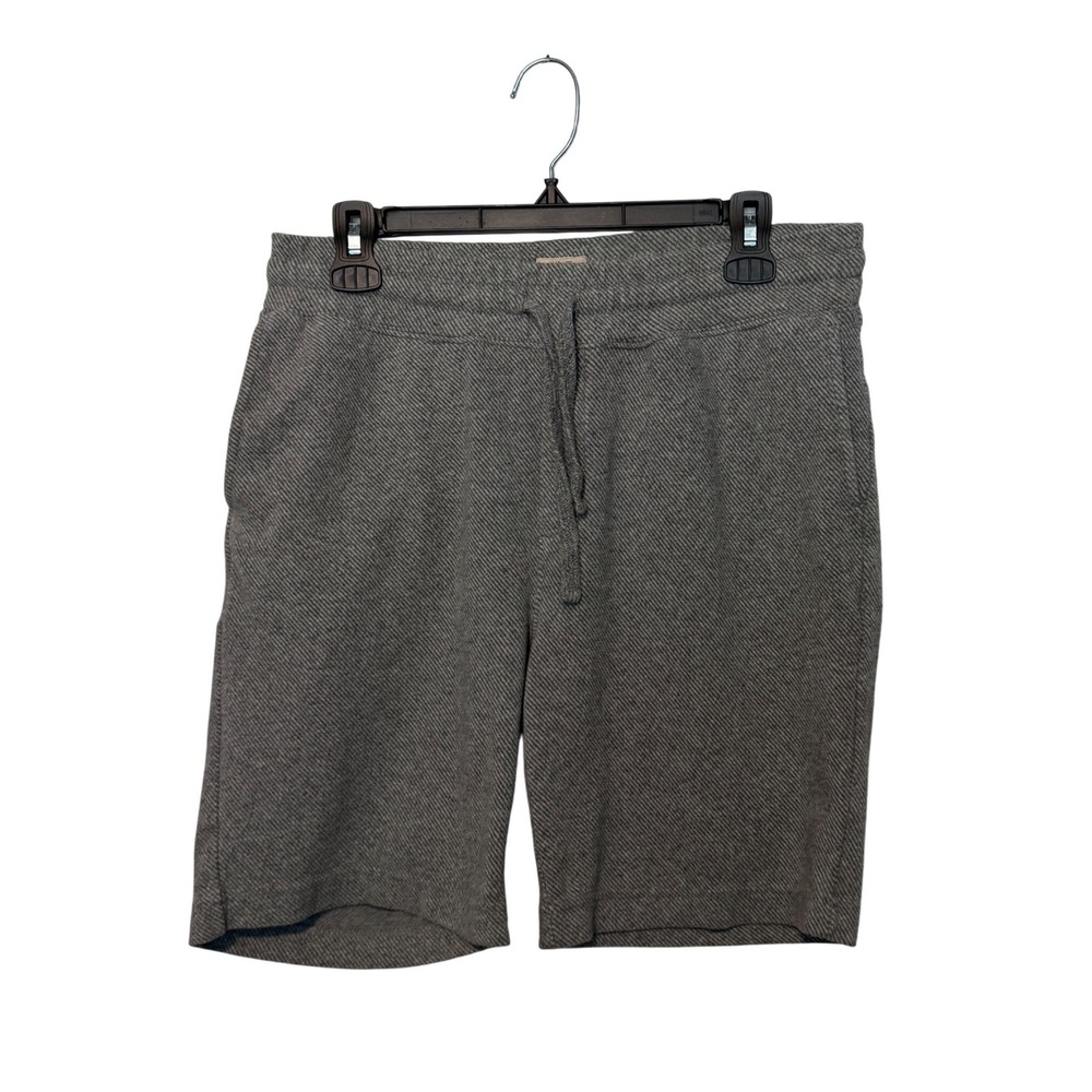 Faherty Shorts Mens Small Gray Drawstring Legend Sweatshirts Fleece Stretch